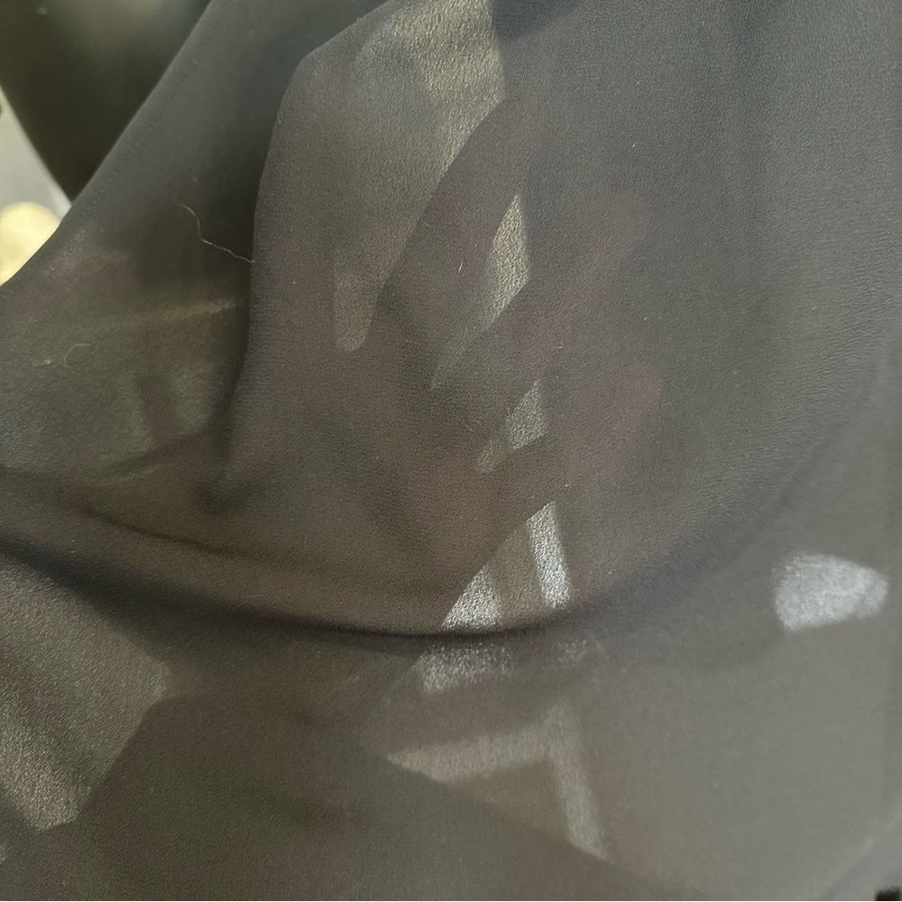 J.Jill Black Sheer Kimono Cover-Up with Drawstring Waist - Picture 6 of 9